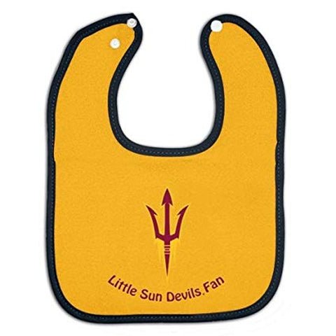 Arizona State Sun Devils Baby Bib Two Toned Snap Style