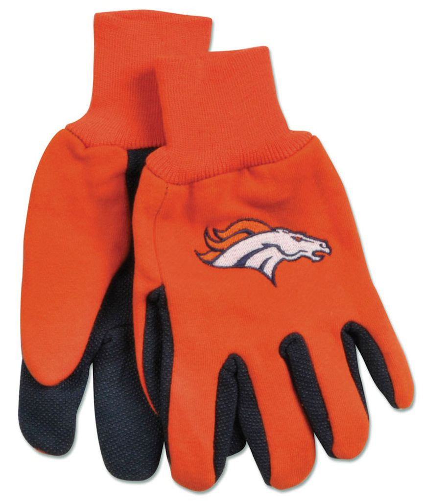 Denver Broncos Two Tone Youth Size Gloves