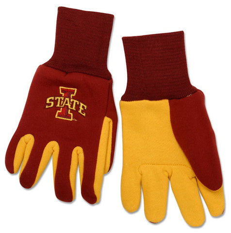 Iowa State Cyclones Gloves Two Tone Style Adult Size