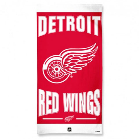 Detroit Red Wings Towel 30x60 Beach Style