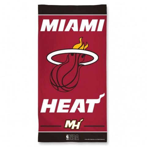 Miami Heat Towel 30x60 Beach Style