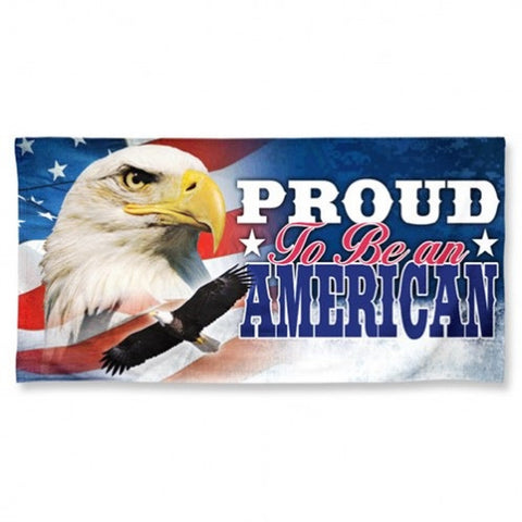 America Towel 30x60 Beach Style Proud To Be an American Design - Special Order