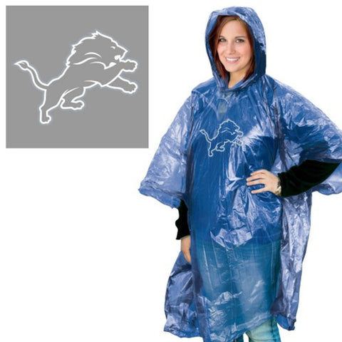 Detroit Lions Rain Poncho