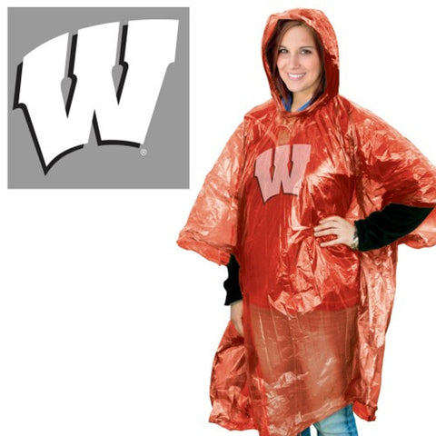 Wisconsin Badgers Rain Poncho