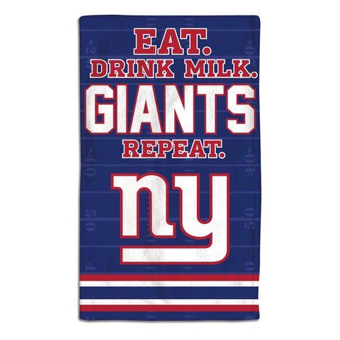New York Giants Baby Burp Cloth 10x17
