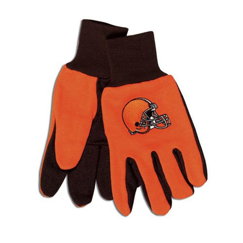 Cleveland Browns Gloves Two Tone Style Adult Size