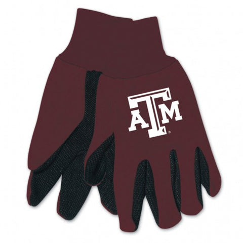 Texas A&M Aggies Gloves Two Tone Style Adult Size