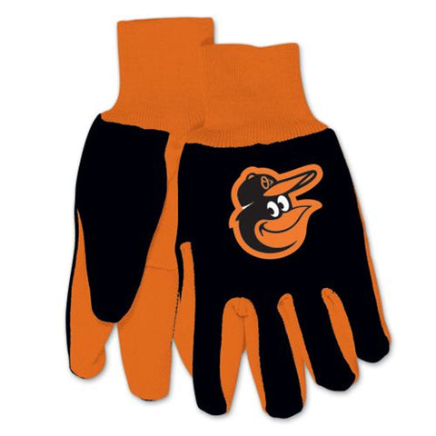 Baltimore Orioles Gloves Two Tone Style Adult Size