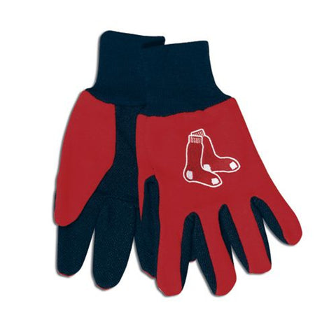 Boston Red Sox Gloves Two Tone Style Adult Size