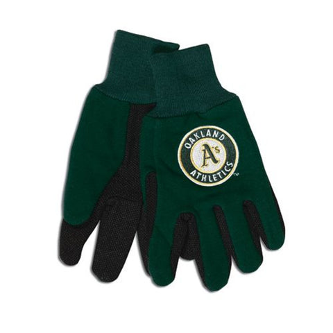 Oakland Athletics Gloves Two Tone Style Adult Size