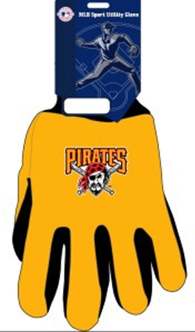 Pittsburgh Pirates Gloves Two Tone Style Adult Size