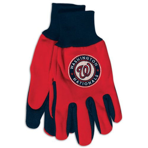 Washington Nationals Gloves Two Tone Style Adult Size