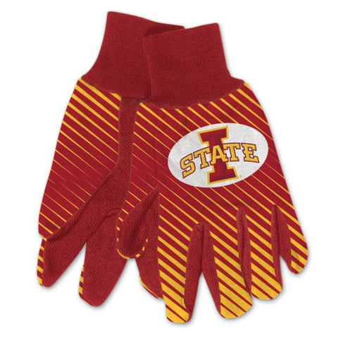 Iowa State Cyclones Gloves Two Tone Style Adult Size