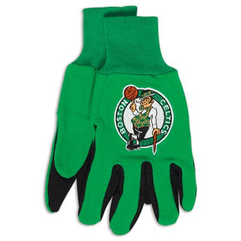 Boston Celtics Gloves Two Tone Style Adult Size