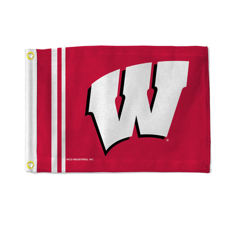 Wisconsin Badgers Flag 12x17 Striped Utility