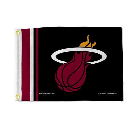 Miami Heat Flag 12x17 Striped Utility