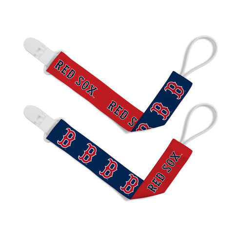 Boston Red Sox Pacifier Clips 2 Pack