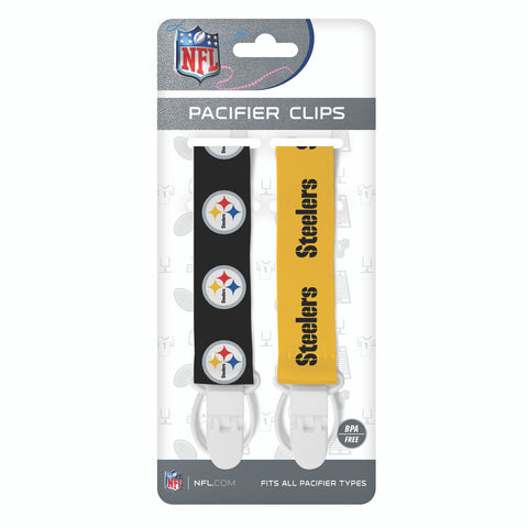Pittsburgh Steelers Pacifier Clips 2 Pack