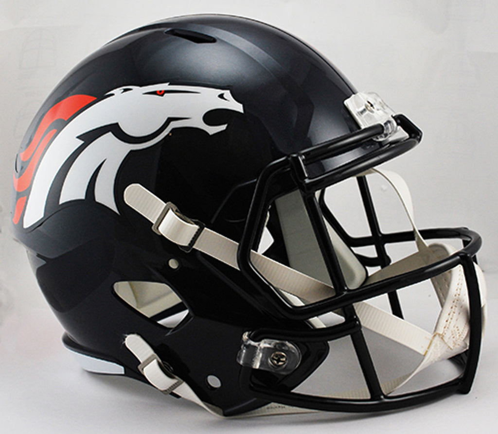 Denver Broncos Helmet Riddell Replica Full Size Speed Style 1997-2023 Throwback