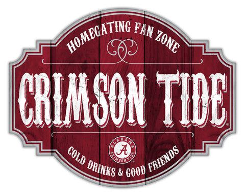 Alabama Crimson Tide Sign Wood 12 Inch Homegating Tavern