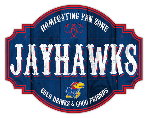 Kansas Jayhawks Sign Wood 12 Inch Homegating Tavern