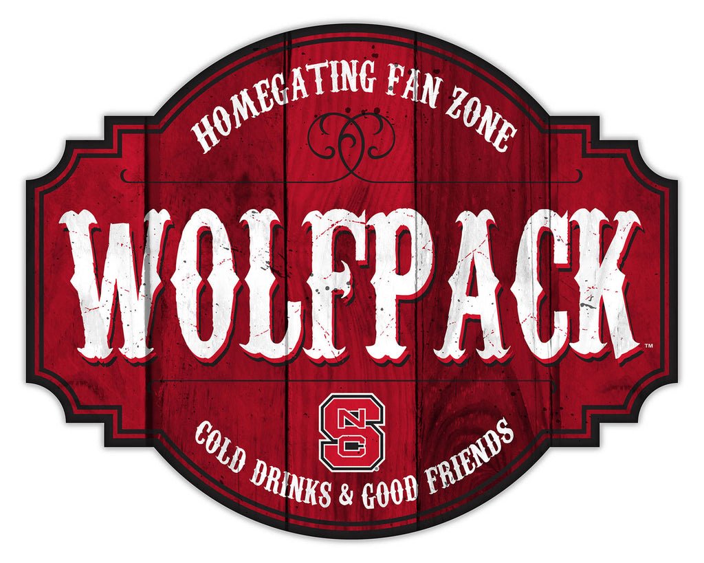 North Carolina State Wolfpack Sign Wood 12 Inch Homegating Tavern