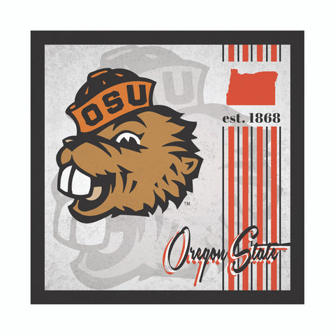Oregon State Beavers Sign Wood 10x10 Album Design - Special Order