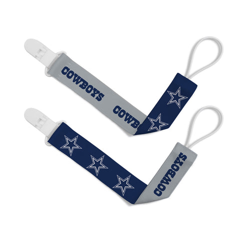 Dallas Cowboys Pacifier Clips 2 Pack