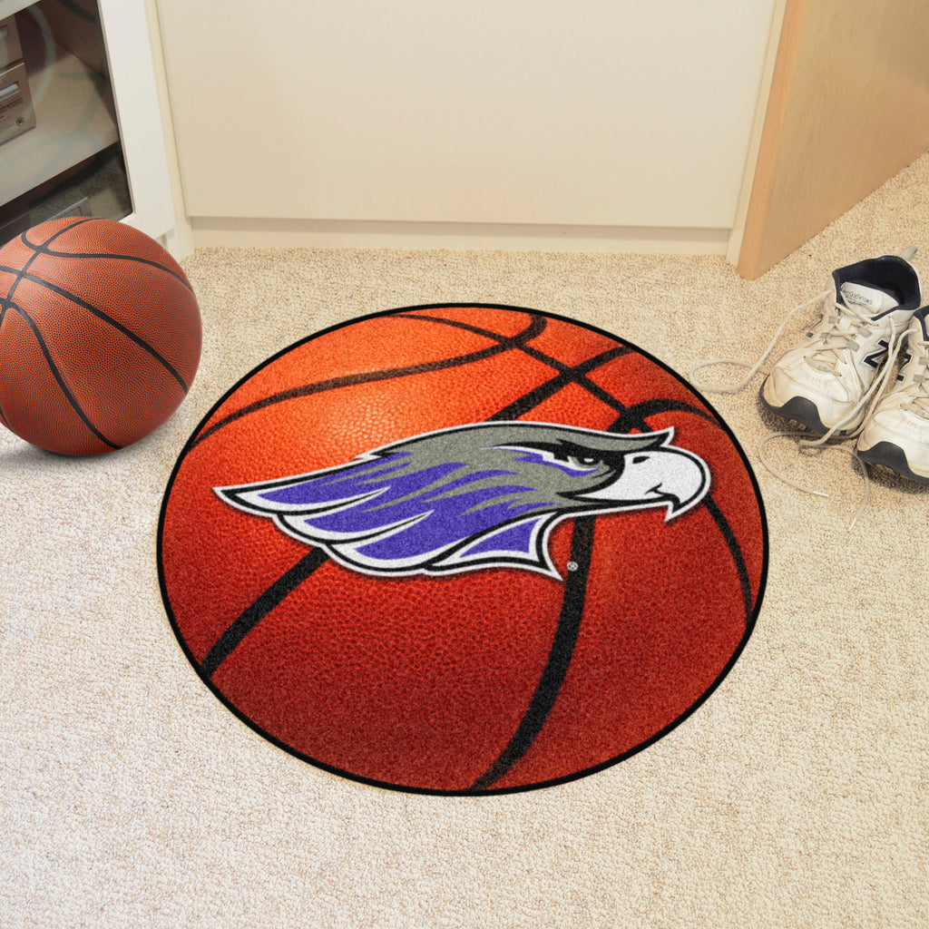Wisconsin-Whitewater Pointers Basketball Rug - 27in. Diameter