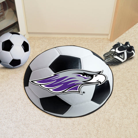 Wisconsin-Whitewater Pointers Soccer Ball Rug - 27in. Diameter