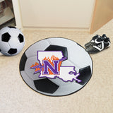 Northwestern State Demons Soccer Ball Rug - 27in. Diameter