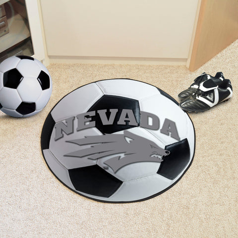 Nevada Wolfpack Soccer Ball Rug - 27in. Diameter