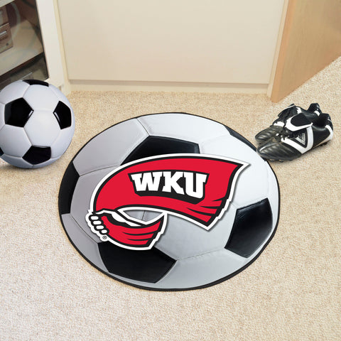 Western Kentucky Hilltoppers Soccer Ball Rug - 27in. Diameter