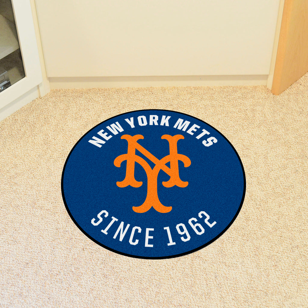 New York Mets Roundel Rug - 27in. Diameter2014