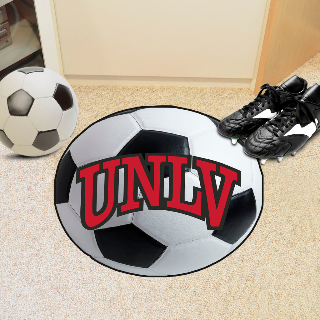 UNLV Rebels Soccer Ball Rug - 27in. Diameter