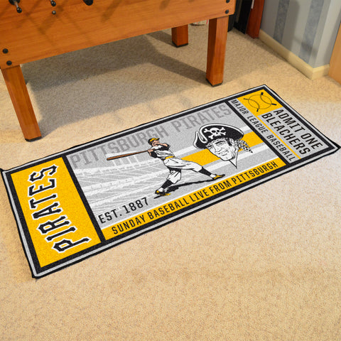 Pittsburgh Pirates Ticket Runner Rug - 30in. x 72in.