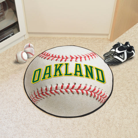 Oakland Athletics Baseball Rug - 27in. Diameter1981