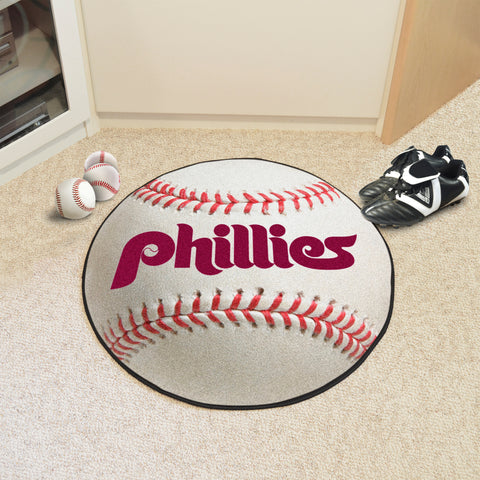 Philadelphia Phillies Baseball Rug - 27in. Diameter1987