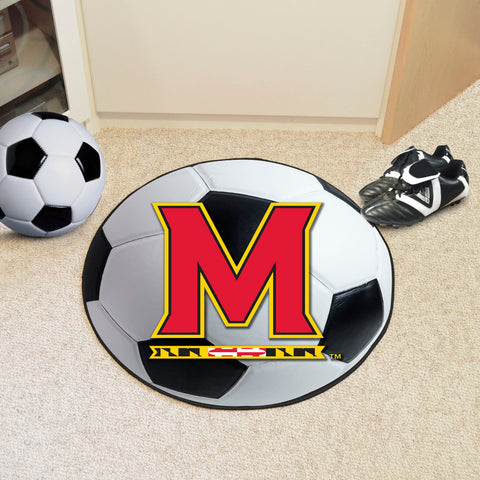 Maryland Terrapins Soccer Ball Rug - 27in. Diameter