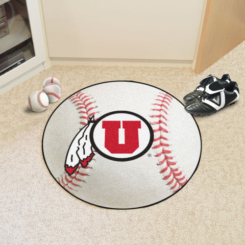 Utah Utes Baseball Rug - 27in. Diameter