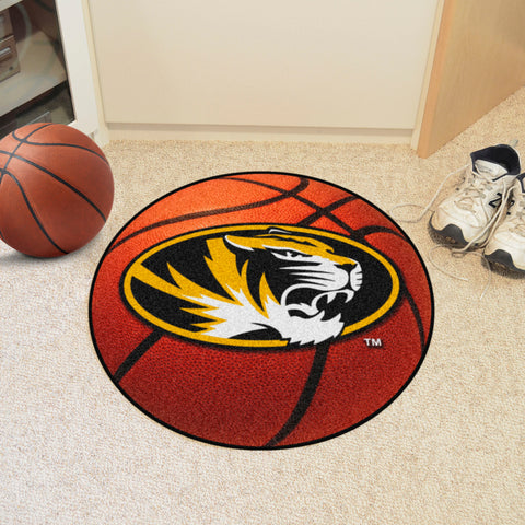 Missouri Tigers Basketball Rug - 27in. Diameter