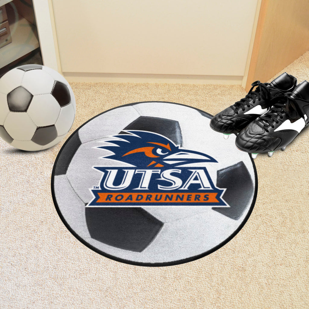 UTSA Roadrunners Soccer Ball Rug - 27in. Diameter