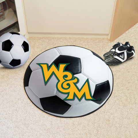 William & Mary Tribe Soccer Ball Rug - 27in. Diameter