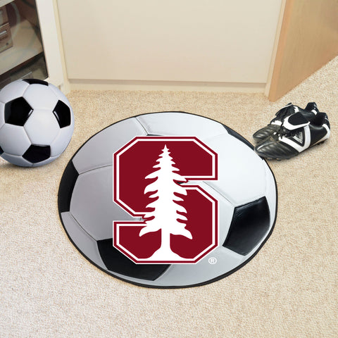 Stanford Cardinal Soccer Ball Rug - 27in. Diameter