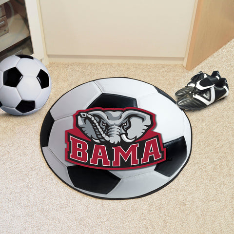 Alabama Crimson Tide Soccer Ball Rug - 27in. Diameter, A Logo