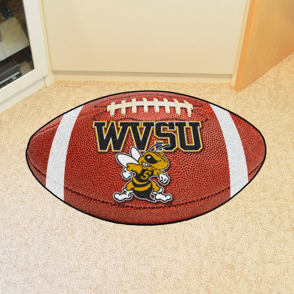 West Virginia State Yellow Jackets Football Rug - 20.5in. x 32.5in.