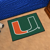 Miami Hurricanes Starter Mat Accent Rug - 19in. x 30in.