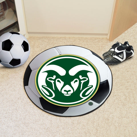 Colorado State Rams Soccer Ball Rug - 27in. Diameter