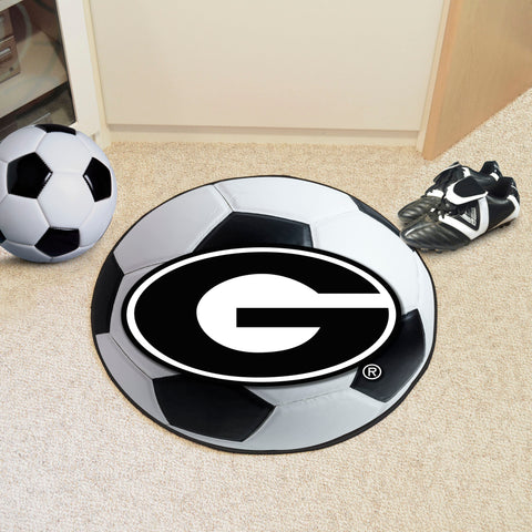 Georgia Bulldogs Soccer Ball Rug - 27in. Diameter