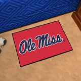 Ole Miss Rebels Starter Mat Accent Rug - 19in. x 30in.